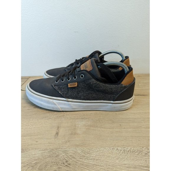 Vans Mens Shoes Size 8.5 Off The Wall Deluxe Atwood Black/Grey/Black - Picture 3 of 9